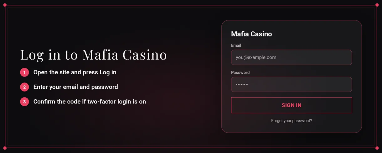 Authenticate via structured login form